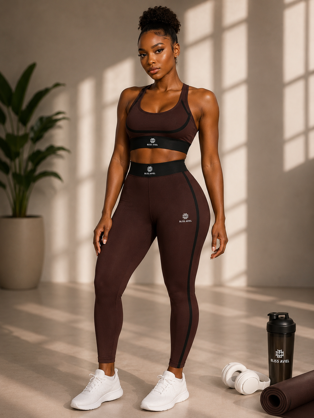 Velvet mocha leggings